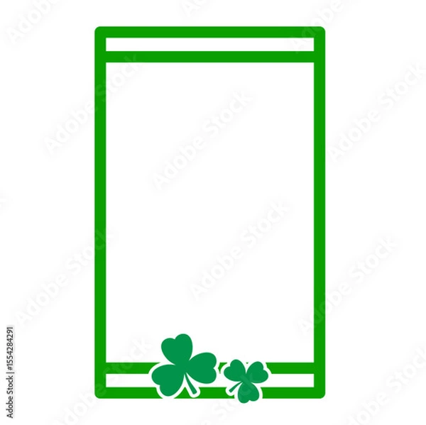 Obraz St. Patrick's Day Shamrock Frame