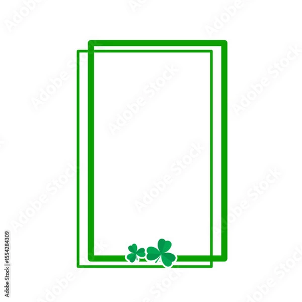 Obraz St. Patrick's Day Shamrock Frame
