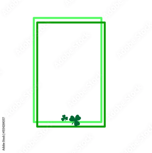 Obraz St. Patrick's Day Shamrock Frame