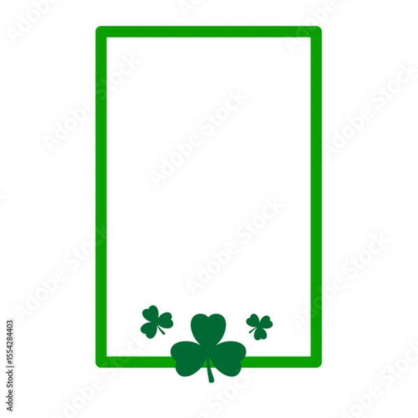 Obraz St. Patrick's Day Shamrock Frame