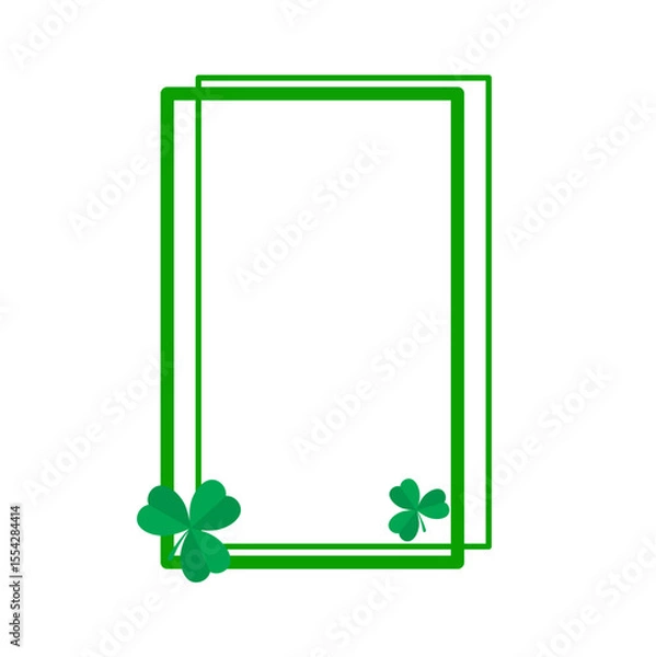 Obraz St. Patrick's Day Shamrock Frame