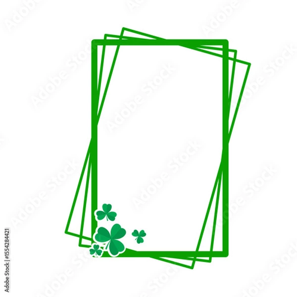Obraz St. Patrick's Day Shamrock Frame