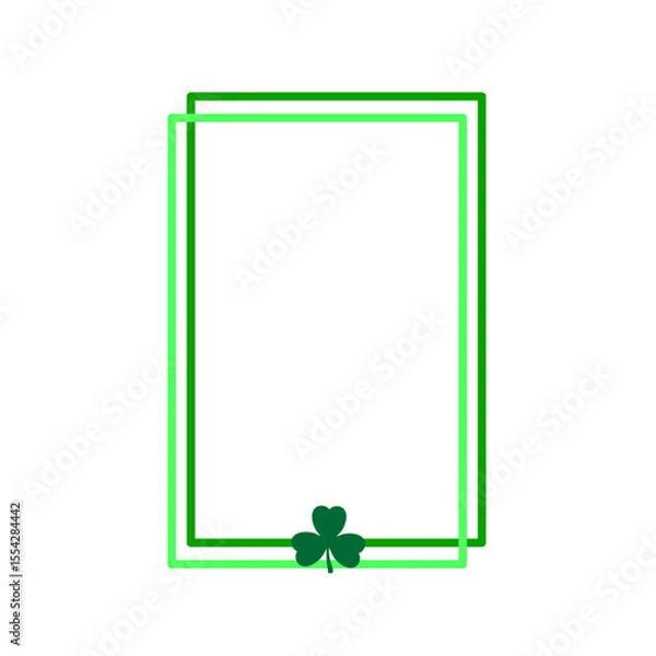 Obraz St. Patrick's Day Shamrock Frame
