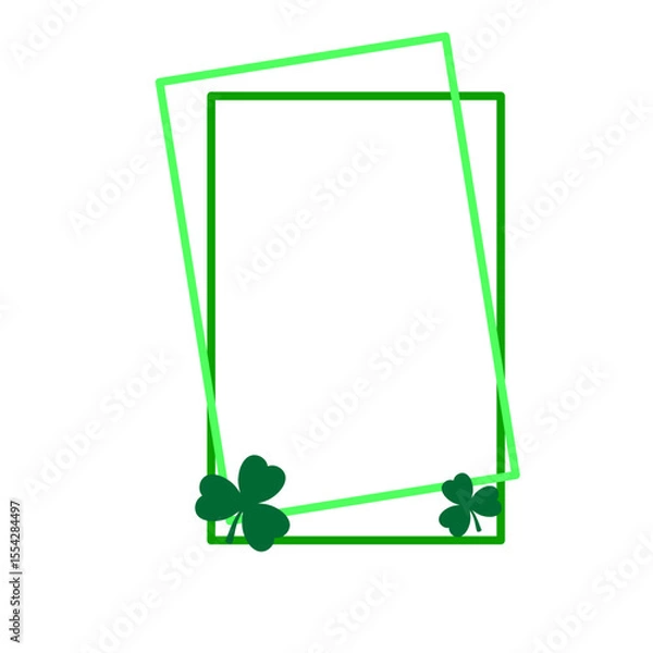 Obraz St. Patrick's Day Shamrock Frame