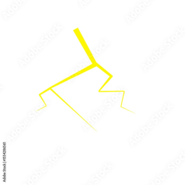 Obraz Yellow Thunder Lighting