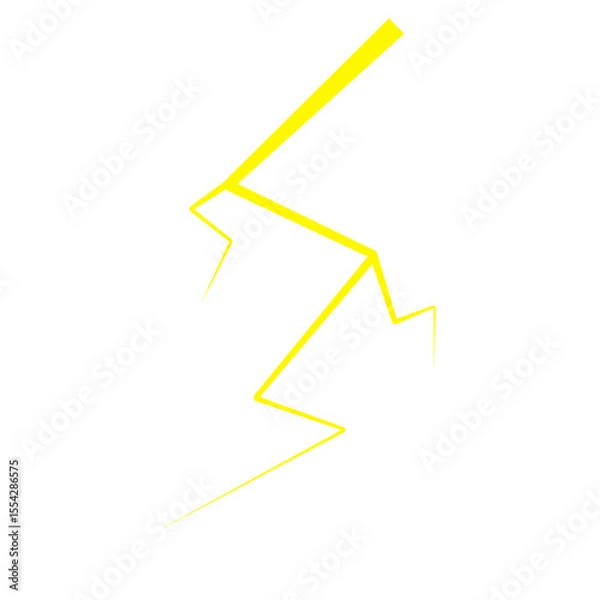 Obraz Yellow Thunder Lighting