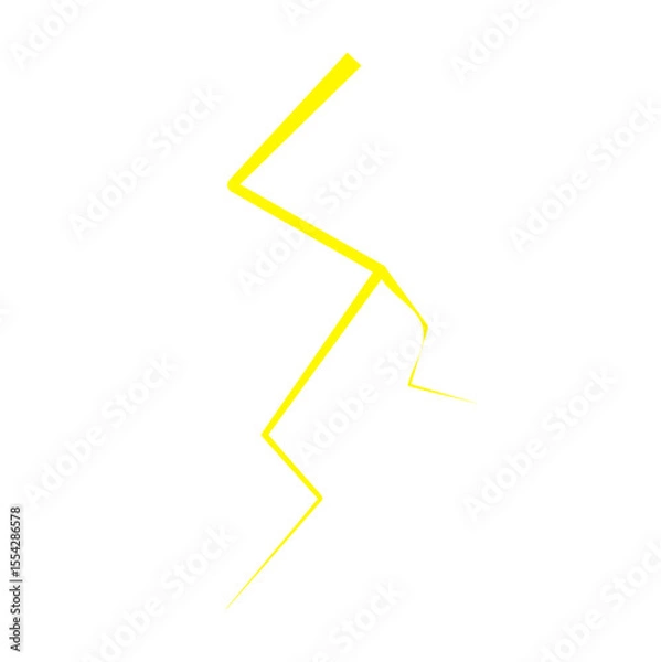Obraz Yellow Thunder Lighting