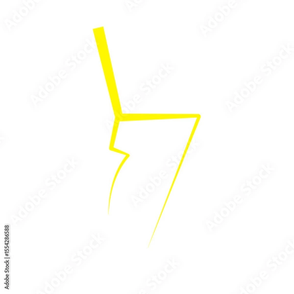 Obraz Yellow Thunder Lighting