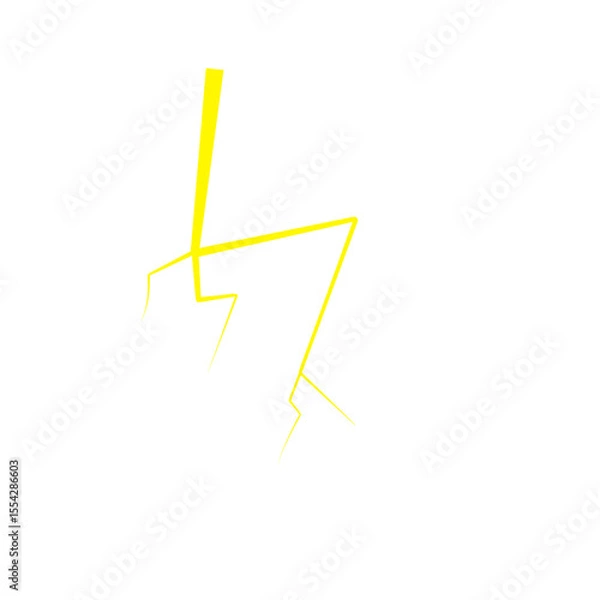 Obraz Yellow Thunder Lighting