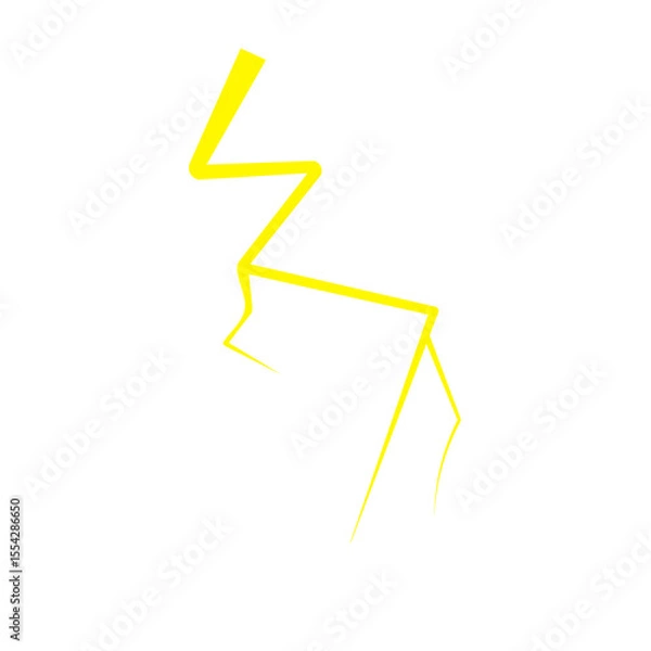 Obraz Yellow Thunder Lighting