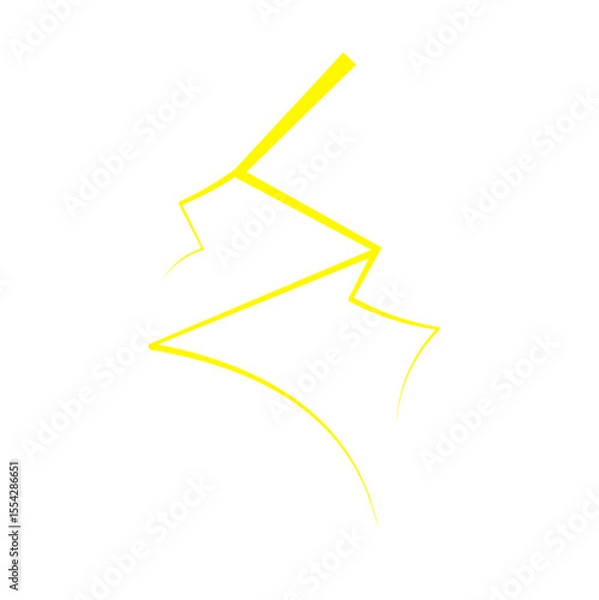 Obraz Yellow Thunder Lighting