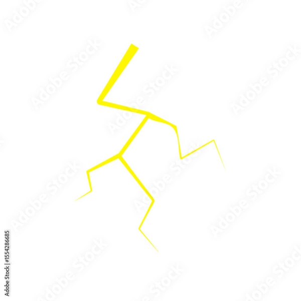 Obraz Yellow Thunder Lighting