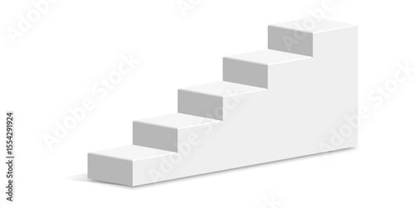 Fototapeta Stairs podium stage vector, symbolizing ascent, progress, and achievement. Ideal for presentations, awards ceremonies, business success, or educational milestones.