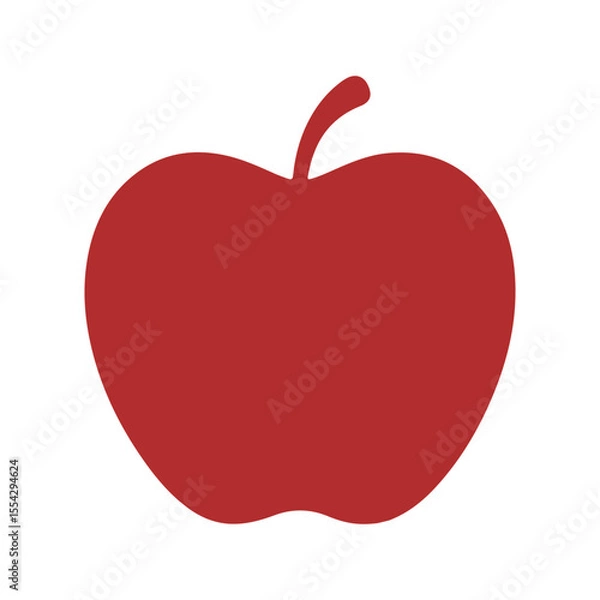Fototapeta Apple fruit icon design isolated on a white background