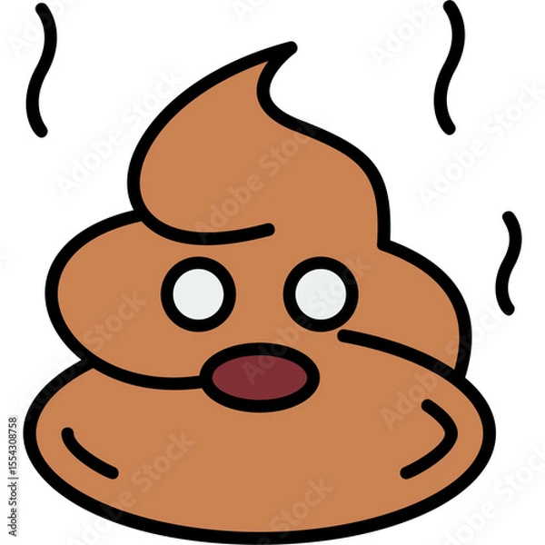 Obraz Poop Vector Icon Design
