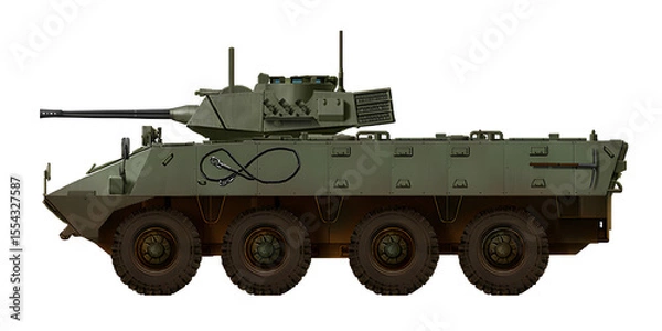 Fototapeta BAPC-1 IFV (APC concept for the Bulgarian army, based on the BTR-60, with a new combat module and a 30mm cannon)