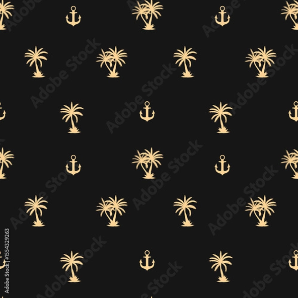 Obraz Coconut palm tree Luxury trendy useful design gorgeous abstract vector illustration artwork
