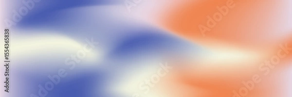 Fototapeta Vibrant multicolor mesh gradient with orange and blue violet accents. A dynamic and modern background featuring vibrant colors and soft pastels. Vector