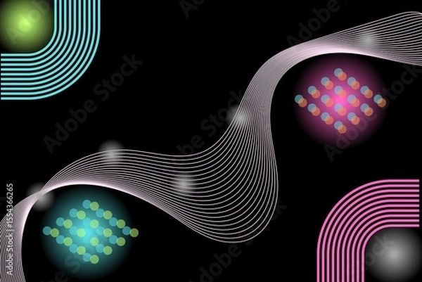 Fototapeta fractal realms design,abstract background with spontaneity texture, full of color Logo modernism aesthetics vector abstract shapes collection made with minimalist geometric forms and graphics elements