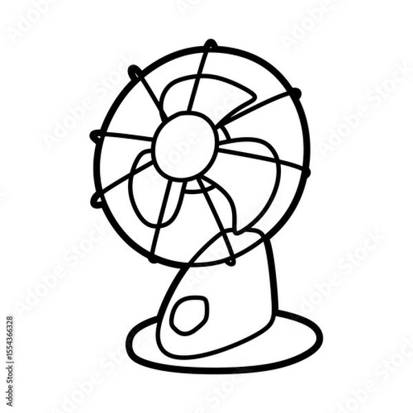 Obraz simple left facing table fan image
