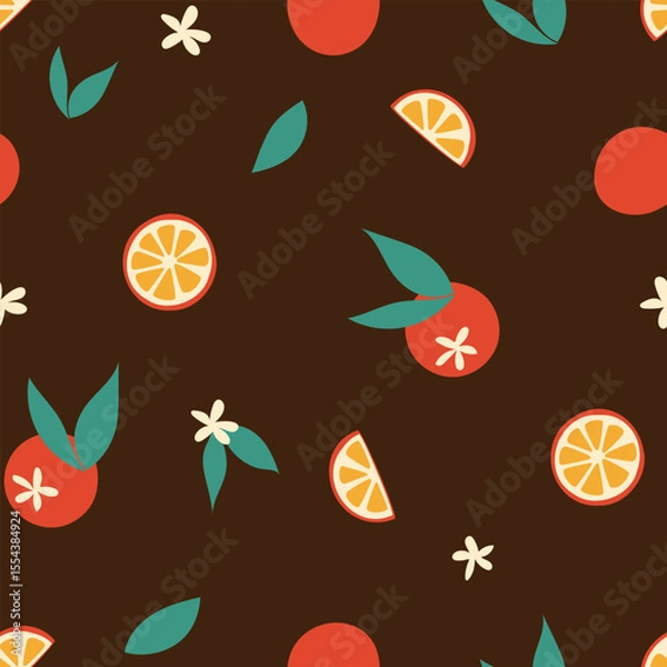 Fototapeta colorful fruity pattern