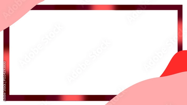 Obraz frame with red ribbon