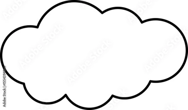 Fototapeta 雲のシンプルフレーム