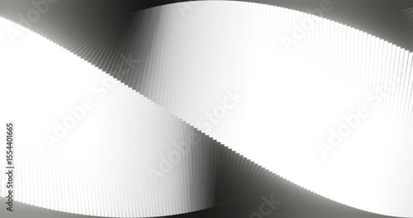 Obraz Abstract white and black background spiral geometric pattern of design 3d render