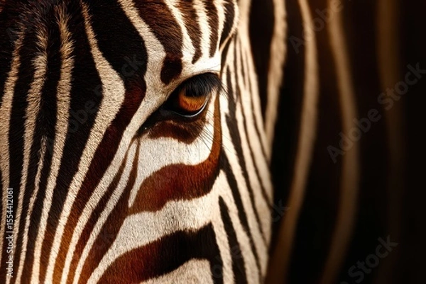 Fototapeta close up of zebra