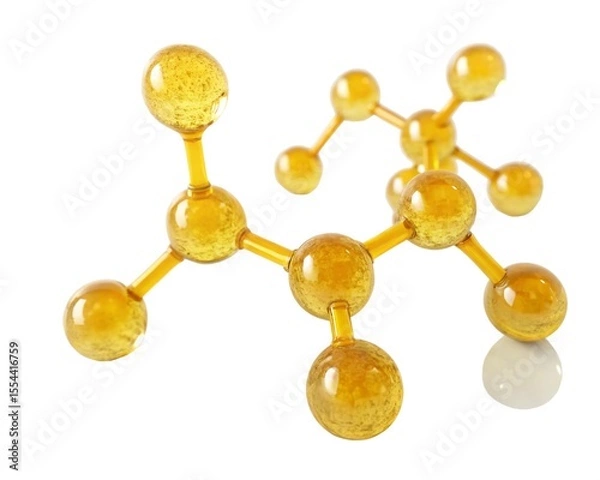 Fototapeta 3d model of molecule