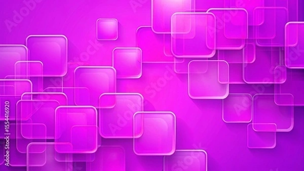 Obraz abstract background, rounded squares, transparent shapes, geometric background, overlapping elements, soft shapes, pastel abstract, UI background, modern design, tech background, blur effect, transluc