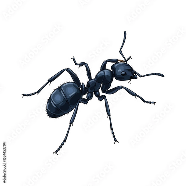 Obraz vector illustration of ants on white background