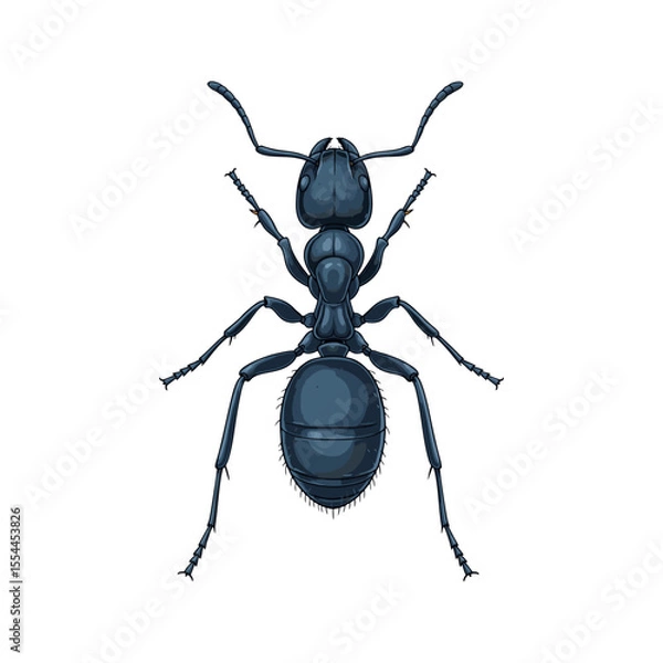 Obraz vector illustration of ants on white background