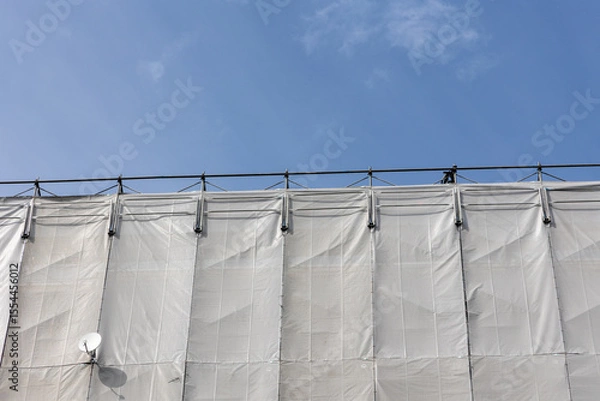 Fototapeta 大規模修繕工事素材　外部足場