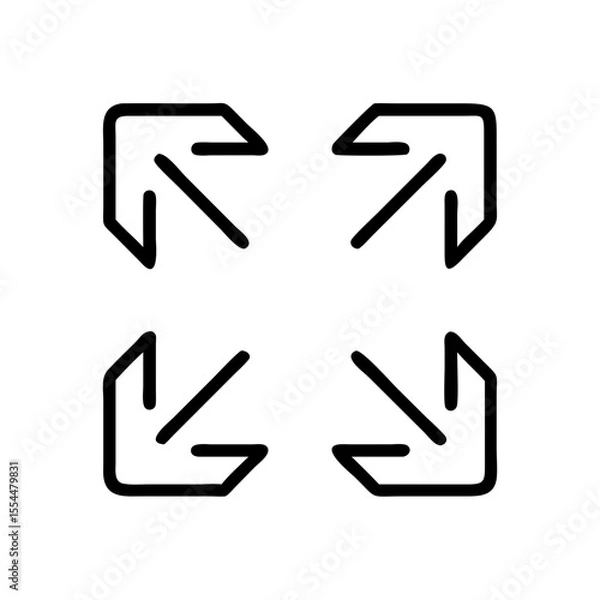 Obraz expand view full screen icon design