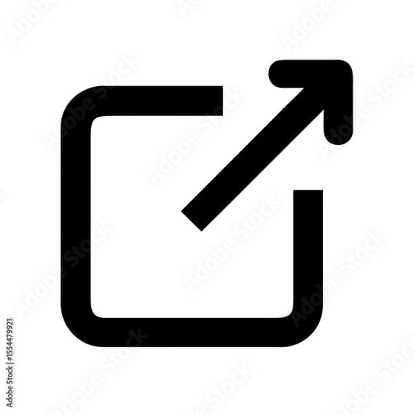 Obraz external redirect link icon design