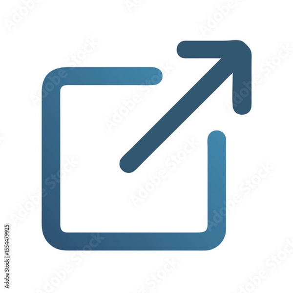 Obraz external redirect link icon design