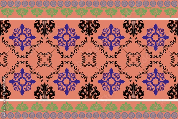 Obraz seamless damask pattern