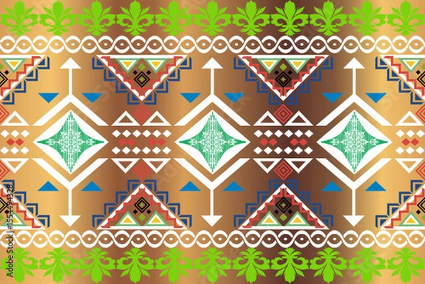 Obraz seamless  pattern with geometric elements