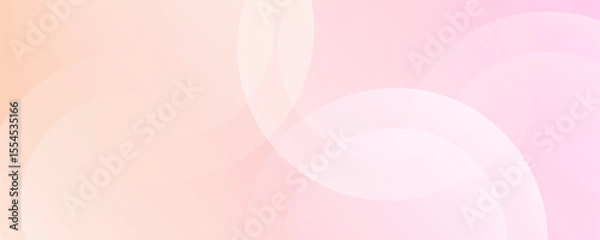 Fototapeta Banner background, pastel colorful, pink and orange gradations, circle abstract background, eps 10