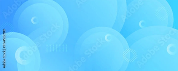 Fototapeta Abstract background, colorful. Blue gradations, circle effect style. Modern background, memphis. Eps 10