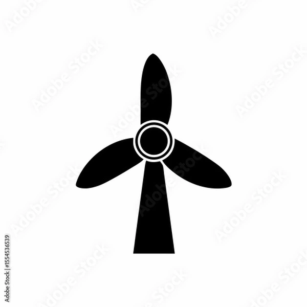 Fototapeta creative details wind turbine icon vector illustration