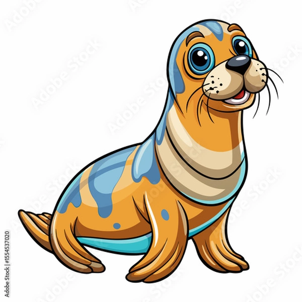 Fototapeta sealion cartoon