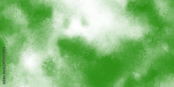Obraz Abstract textured green background.  Green shades watercolor texture vector illustration. White and green random background with copy space. beautiful bright abstract violet watercolor painted 