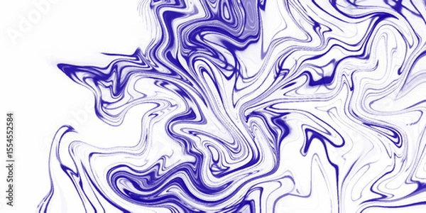 Obraz Abstract fluid acrylic painting. Blue Digital Acrylic Color Swirl or Similar Marble Twist Texture Background. Blue creative abstract hand-painted luxurious fluid liquid marble background.