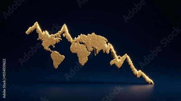 Fototapeta Shifting Gold Price Trends: Exploring the Impact of Economic Uncertainty, Central Bank Policies, and Geopolitical Risks