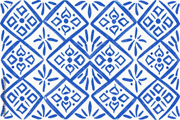 Fototapeta pattern, seamless, wallpaper, vector, design, illustration, decoration, floral, art, ornament, texture, flower, vintage, backdrop, tile, textile, decor, geometric, damask, fabric, style, retro, antiqu