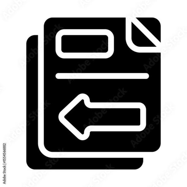 Fototapeta internal transfer solid icon