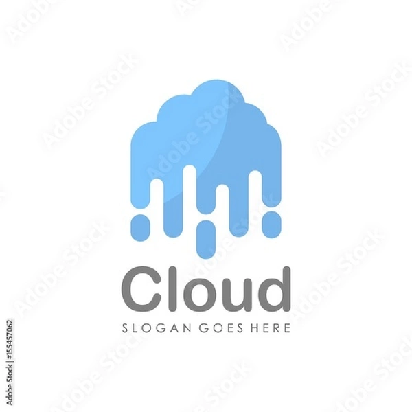 Obraz Cloud logo design vector