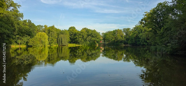 Obraz Carolasee Dresden im Sommer 